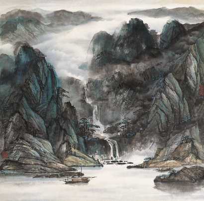 郜宗远 2004年作 山水 立轴